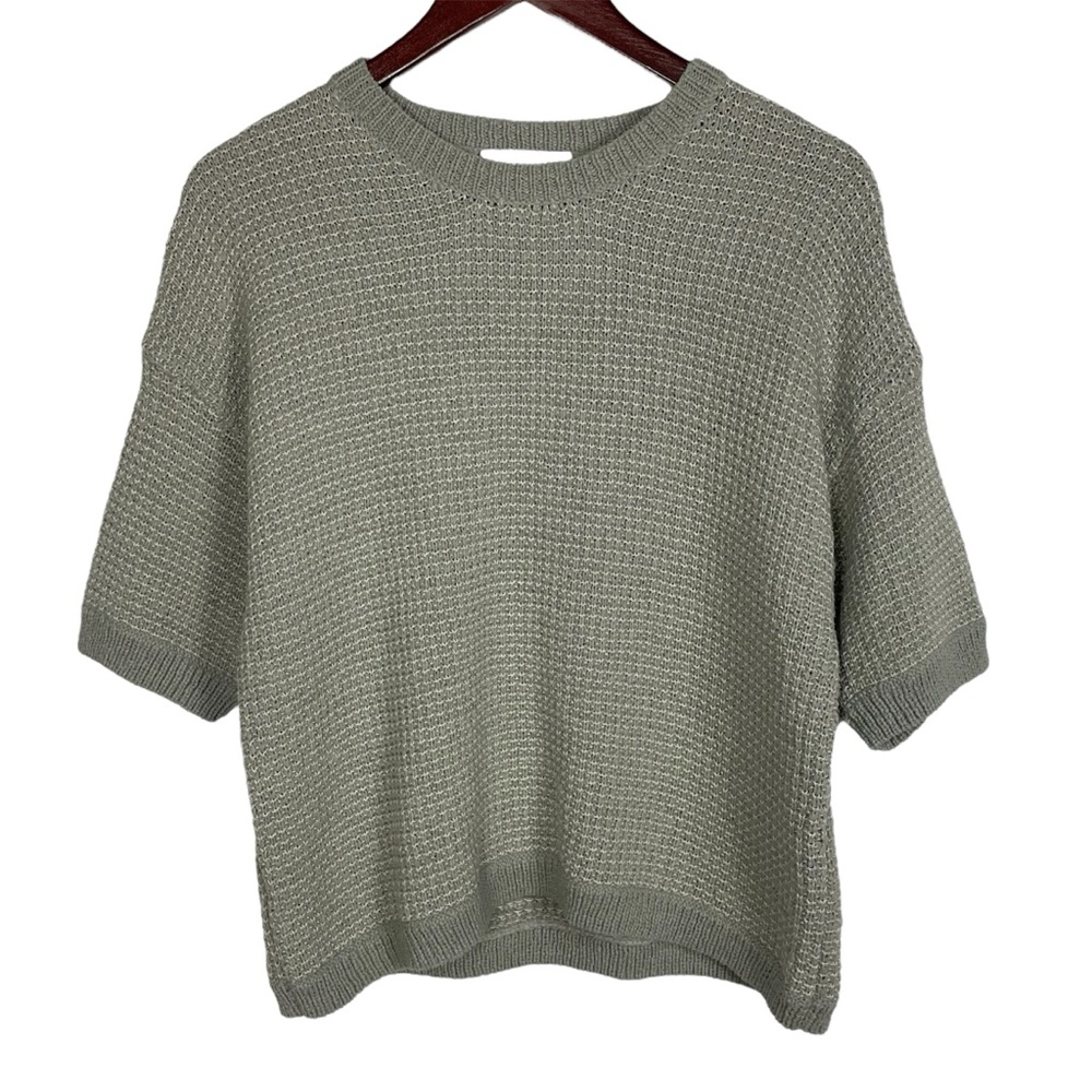 3.1 Phillip Lim Knit Short Sleeve Crew Neck Sweater Size S